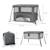 Lit de camping pliant bébé 3 en 1 avec fonction évolutive Black+Grey 12 - vertbaudet enfant 