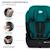 Siège auto évolutif enfant avec harnais de sécurité intégré Black+Green+Grey+Pink 10 - vertbaudet enfant 