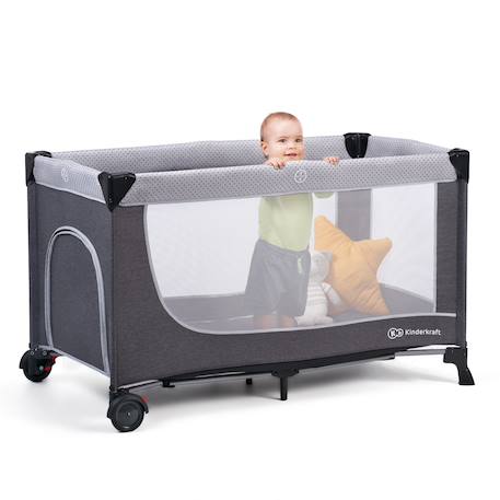 Lit parapluie multifonction avec table à langer et accessoires Gris 4 - vertbaudet enfant 