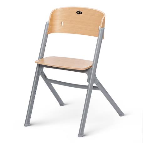 Chaise Haute Évolutive Kinderkraft LIVY 3 en 1 avec Assise Réglable, Repose-Pieds Ajustable et Charge jusqu’à 110 kg Gris+Rose 4 - vertbaudet enfant 