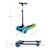 Trottinette RAKET Tricycle Pliable avec Roues LED RGB, Guidon Réglable et Frein à Pied Beige+Bleu+Noir+Rosa 12 - vertbaudet enfant 