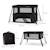 Lit de camping pliant bébé 3 en 1 avec fonction évolutive Black+Grey 6 - vertbaudet enfant 