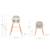 Chaise Haute Évolutive Kinderkraft SIENNA 2 en 1 avec Plateau Amovible, Harnais 5 Points et Repose-Pieds Confortable Grey+Pink 6 - vertbaudet enfant 