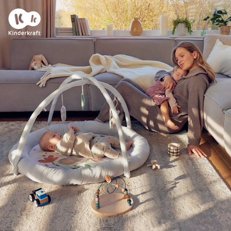 Tapis d'éveil doux avec jouets d'activation et arceaux Bleu marine+Gris 8 - vertbaudet enfant 