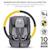 Siege auto safety fix 2 i size pratique confortable Gris+Noir 5 - vertbaudet enfant 