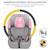 Siège auto évolutif enfant avec harnais de sécurité intégré Black+Green+Grey+Pink 23 - vertbaudet enfant 