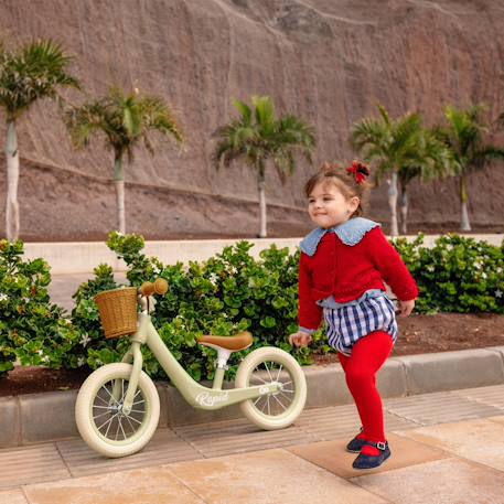 Draisienne Kinderkraft RAPID 2 x BIZUU avec Cadre en Magnésium Léger, Roues Increvables, Selle Réglable et Panier Beige+Bleu+Noir+Rosa+Vert 26 - vertbaudet enfant 