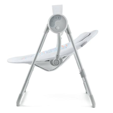 Balancelle-Transat Électrique Kinderkraft SWINGEE avec 5 Vitesses, Pliage Compact, 8 Mélodies et Harnais 5 Points Beige+Gris 10 - vertbaudet enfant 