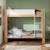 Lit superposé séparable en hêtre arsène Blanc-bois+Bois+Vert-bois 2 - vertbaudet enfant 