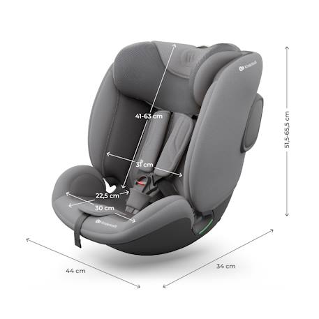 Siège auto isofix enfant réglable Beige+Gris+Noir 12 - vertbaudet enfant 