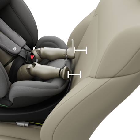 Base ISOFIX Kinderkraft ENDURA SAFE FX Pivotante à 360° avec Indicateur d’Installation et Pied de Support Réglable Noir 5 - vertbaudet enfant 