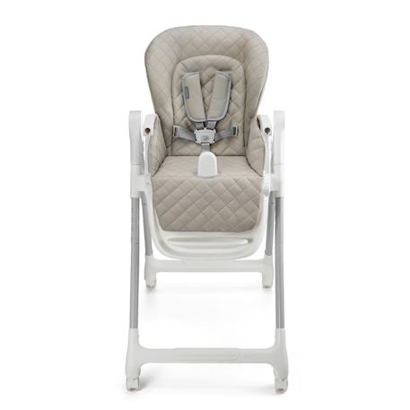 Chaise Haute Évolutive Kinderkraft TULO 3 en 1 avec Hauteur Réglable, Dossier Inclinable, Plateau Double et Harnais 5 Points Beige+Gris 4 - vertbaudet enfant 