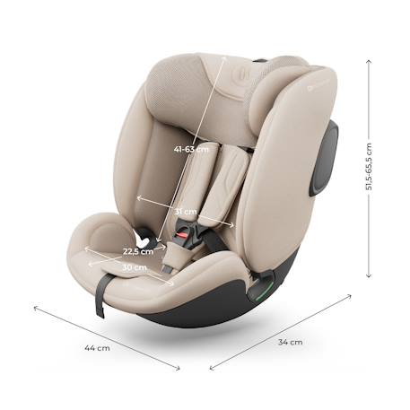 Siège auto isofix enfant réglable Beige+Gris+Noir 6 - vertbaudet enfant 