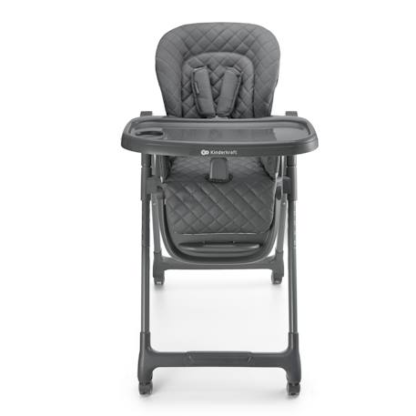 Chaise Haute Évolutive Kinderkraft TULO 3 en 1 avec Hauteur Réglable, Dossier Inclinable, Plateau Double et Harnais 5 Points Beige+Gris 11 - vertbaudet enfant 