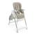 Chaise Haute Évolutive Kinderkraft TULO 3 en 1 avec Hauteur Réglable, Dossier Inclinable, Plateau Double et Harnais 5 Points Beige+Gris 5 - vertbaudet enfant 