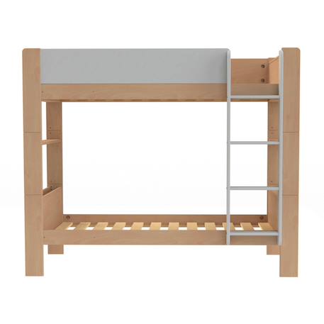 Lit superposé séparable en hêtre arsène Blanc-bois+Bois+Vert-bois 6 - vertbaudet enfant 
