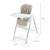Chaise Haute Évolutive Kinderkraft TULO 3 en 1 avec Hauteur Réglable, Dossier Inclinable, Plateau Double et Harnais 5 Points Beige+Gris 6 - vertbaudet enfant 