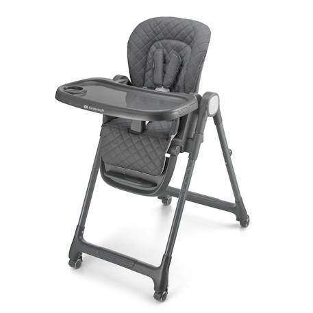 Chaise Haute Évolutive Kinderkraft TULO 3 en 1 avec Hauteur Réglable, Dossier Inclinable, Plateau Double et Harnais 5 Points Beige+Gris 10 - vertbaudet enfant 