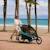 Remorque vélo enfant 3 en 1 convertible fonctions poussette et jogger Bleu+Orange 9 - vertbaudet enfant 