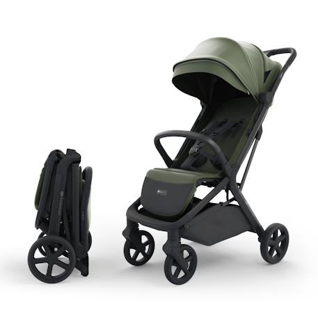 Poussette Compacte Kinderkraft NUBI 3 avec Autofolding, Roues EVA Amorties, SPACEfabric Respirant et Harnais 5 Points Beige+Bordeaux+Noir+Vert 19 - vertbaudet enfant 