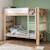 Lit superposé séparable en hêtre arsène Blanc-bois+Bois+Vert-bois 1 - vertbaudet enfant 