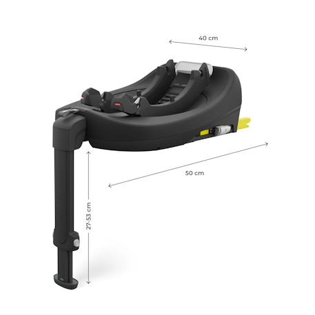 Base ISOFIX Kinderkraft ENDURA SAFE FX Pivotante à 360° avec Indicateur d’Installation et Pied de Support Réglable Noir 6 - vertbaudet enfant 