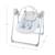 Balancelle-Transat Électrique Kinderkraft SWINGEE avec 5 Vitesses, Pliage Compact, 8 Mélodies et Harnais 5 Points Beige+Gris 12 - vertbaudet enfant 