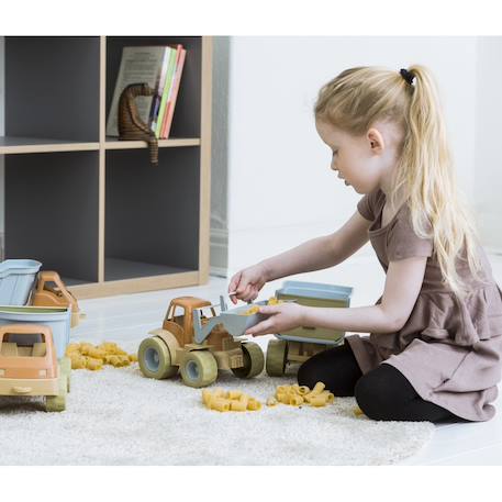 Tracteur pelleteuse en bioplastique Orange 6 - vertbaudet enfant 