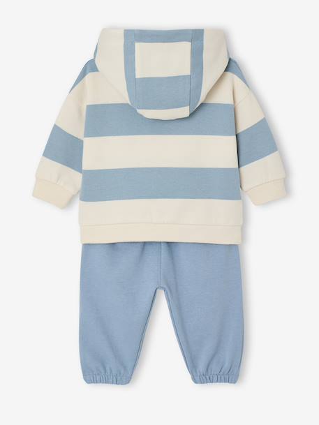 Ensemble bébé sweat et jogging bleu glacier 4 - vertbaudet enfant 