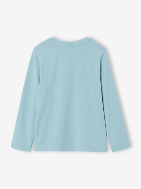 T-shirt garçon imprimé blanc chiné+bleu grisé+marine 5 - vertbaudet enfant 