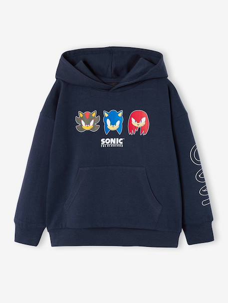 Sweat à capuche garçon Sonic marine 1 - vertbaudet enfant 
