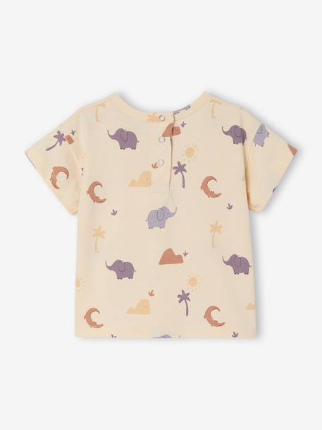 T-shirt bébé garçon imprimé vanille 4 - vertbaudet enfant 