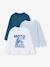 Lot de 3 t-shirts garçon blanc+caramel 1 - vertbaudet enfant 