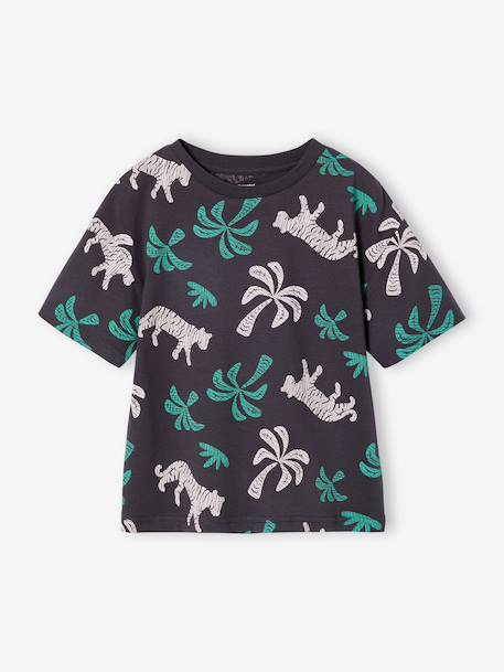 T-shirt garçon manches courtes anthracite+blanc+écru 2 - vertbaudet enfant 