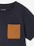 Lot 3 T-shirt manches courtes bleu pétrole+caramel+marine+vert amande 16 - vertbaudet enfant 