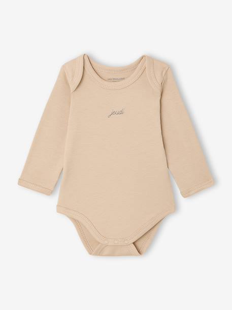 Lot 7 bodies bébé manches longues lot blanc 3 - vertbaudet enfant 