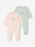Lot 2 pyjamas bébé fille velours rose 1 - vertbaudet enfant 