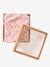 Cape de bain + gant de toilette MON COEUR rose imprimé 4 - vertbaudet enfant 