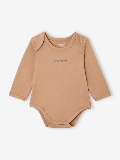 Lot 7 bodies bébé manches longues lot blanc 6 - vertbaudet enfant 