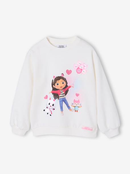 Sweat fille Gabby et la maison magique écru 1 - vertbaudet enfant 