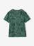 T-shirt garçon imprimé blanc chiné+bleu jean+lichen+menthe 7 - vertbaudet enfant 