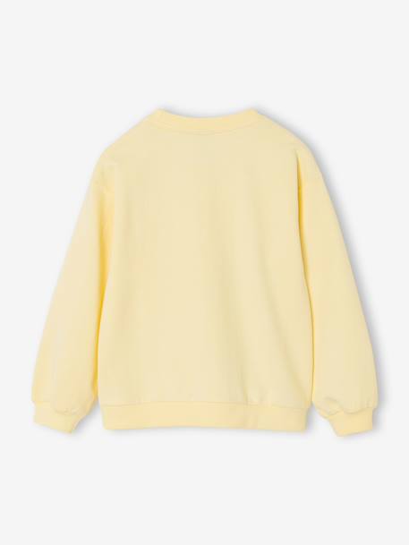 Sweat fille Snoopy jaune pastel 2 - vertbaudet enfant 