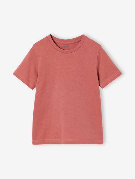 Lot 3 T-shirt manches courtes bleu pétrole+caramel+marine+vert amande 20 - vertbaudet enfant 