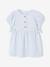 Robe bébé fille détails brodés bleu clair 1 - vertbaudet enfant 
