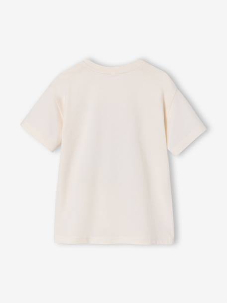T-shirt garçon manches courtes animaux blanc+écru+vert sapin 6 - vertbaudet enfant 