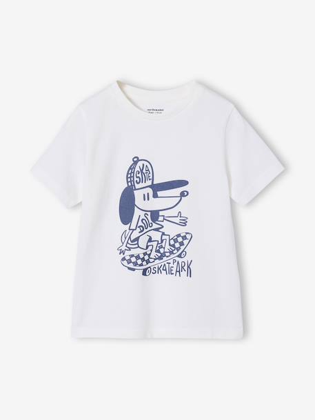 Lot 3 T-shirt manches courtes bleu pétrole+caramel+marine+vert amande 10 - vertbaudet enfant 