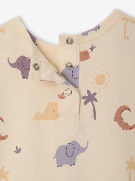T-shirt bébé garçon imprimé vanille 3 - vertbaudet enfant 