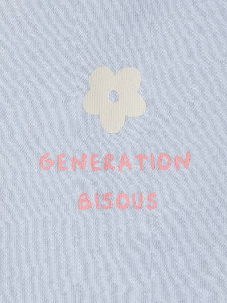 Lot 2 T-shirt bébé fille fantaisie bleu clair+rose 5 - vertbaudet enfant 