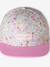 Casquette fleurie fille blanc imprimé+bleu+pivoine 3 - vertbaudet enfant 