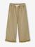 Pantacourt large fille lyocell kaki+lilas 1 - vertbaudet enfant 
